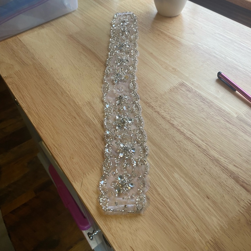 Lace and Bling Bridal Belt